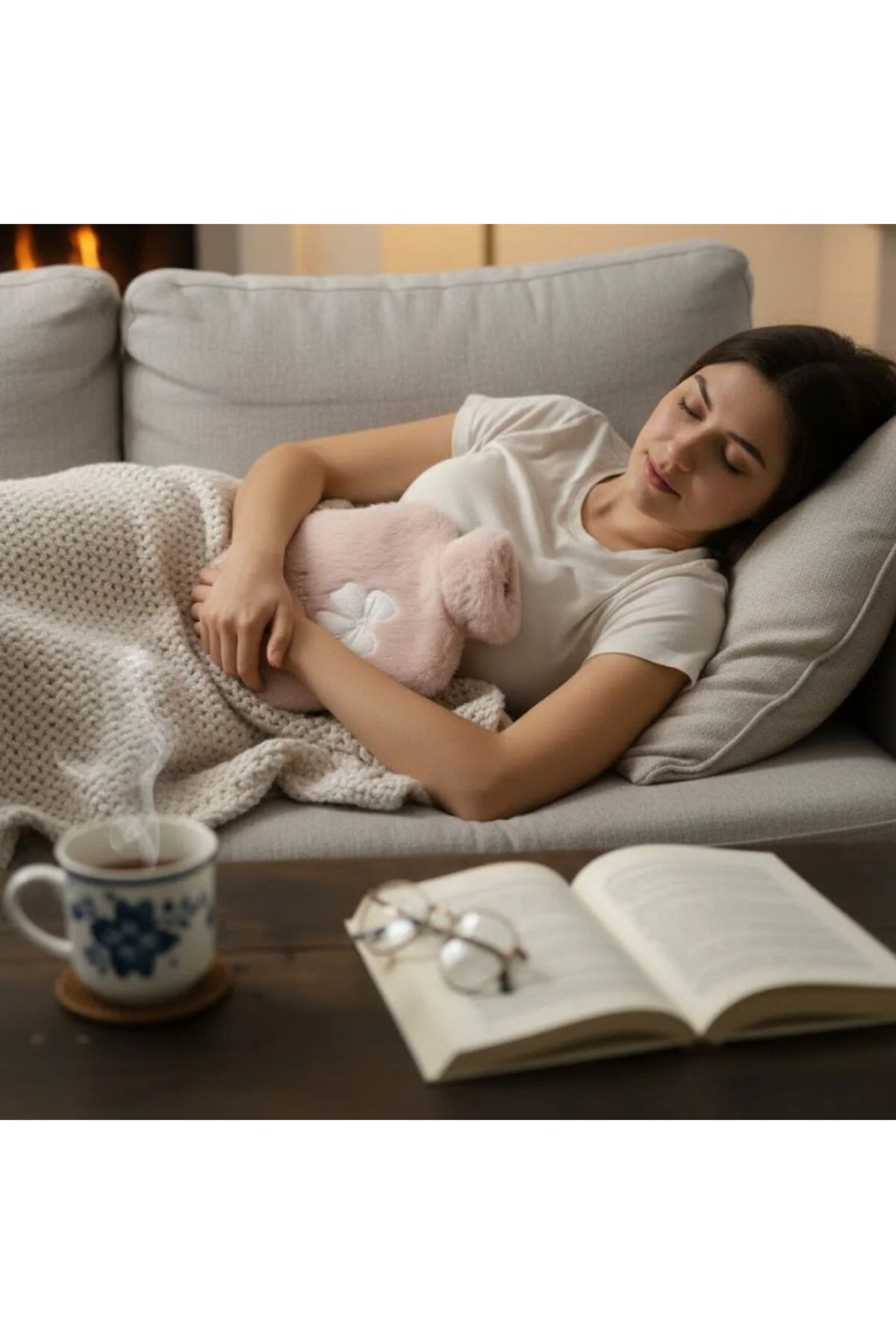 Hello Everyone Yazılı Kurdeleli Pembe Peluş  – Yumuşak Kılıf,n Te