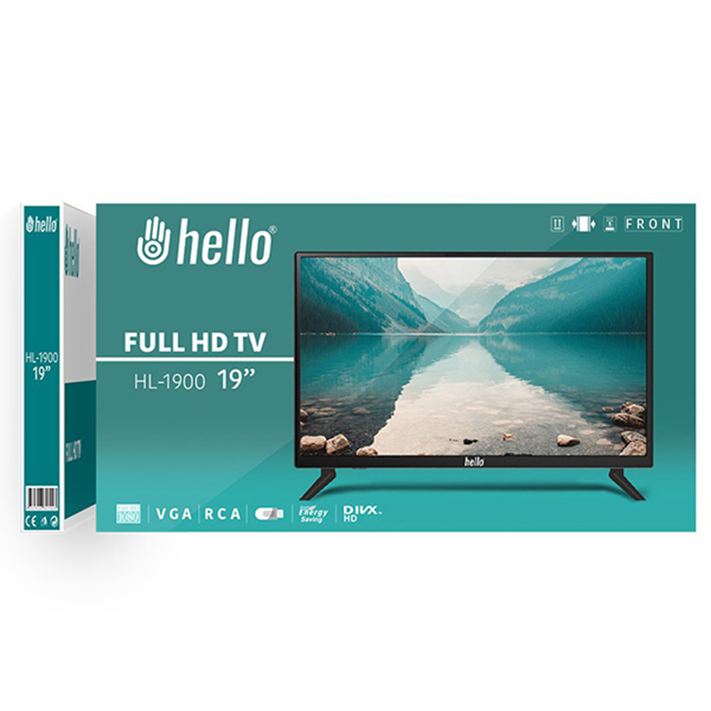 Just Cheap Store Hello Hl-1900 19 Full Hd Led Monitör (12 Volt Adaptörlü)(Audio İn