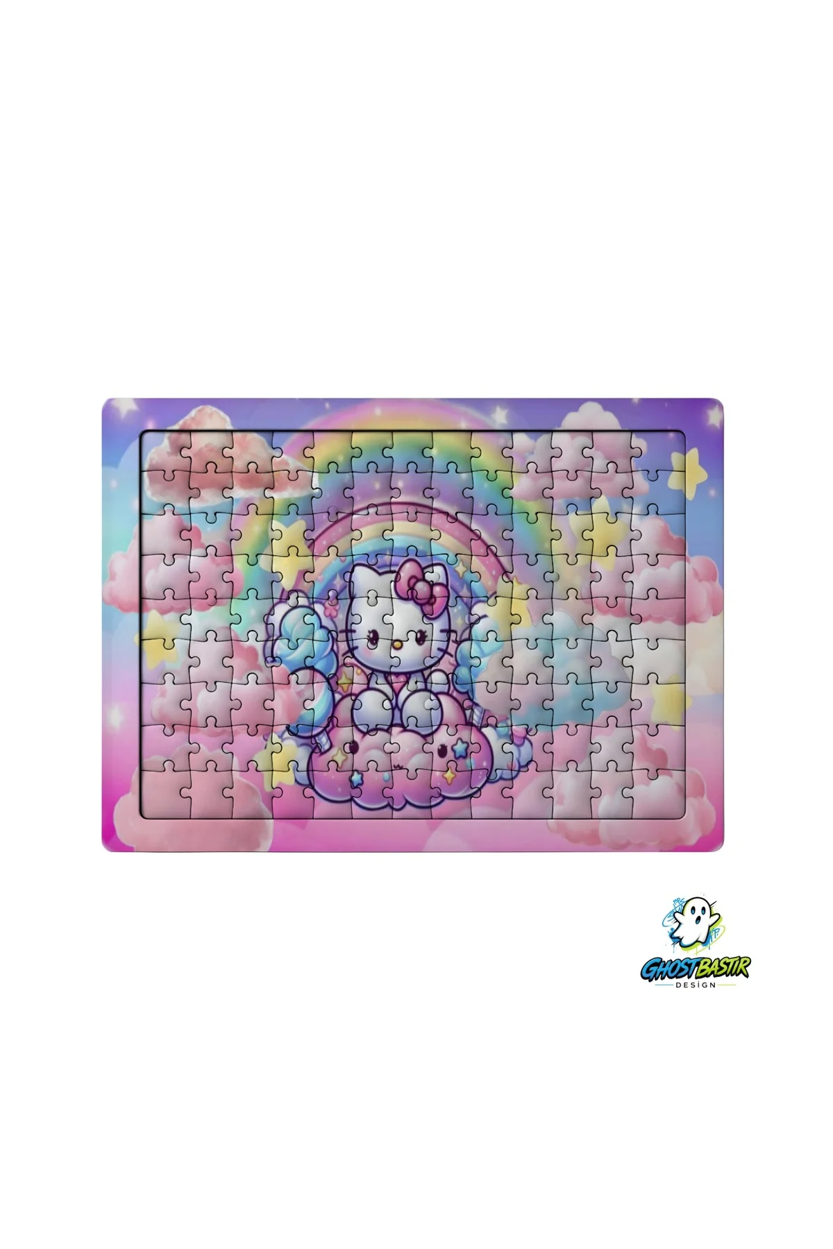 Hello Kitty 99 Parça Ayaklı Puzzle – Dekoratif Çocuk Yapbozu 0167