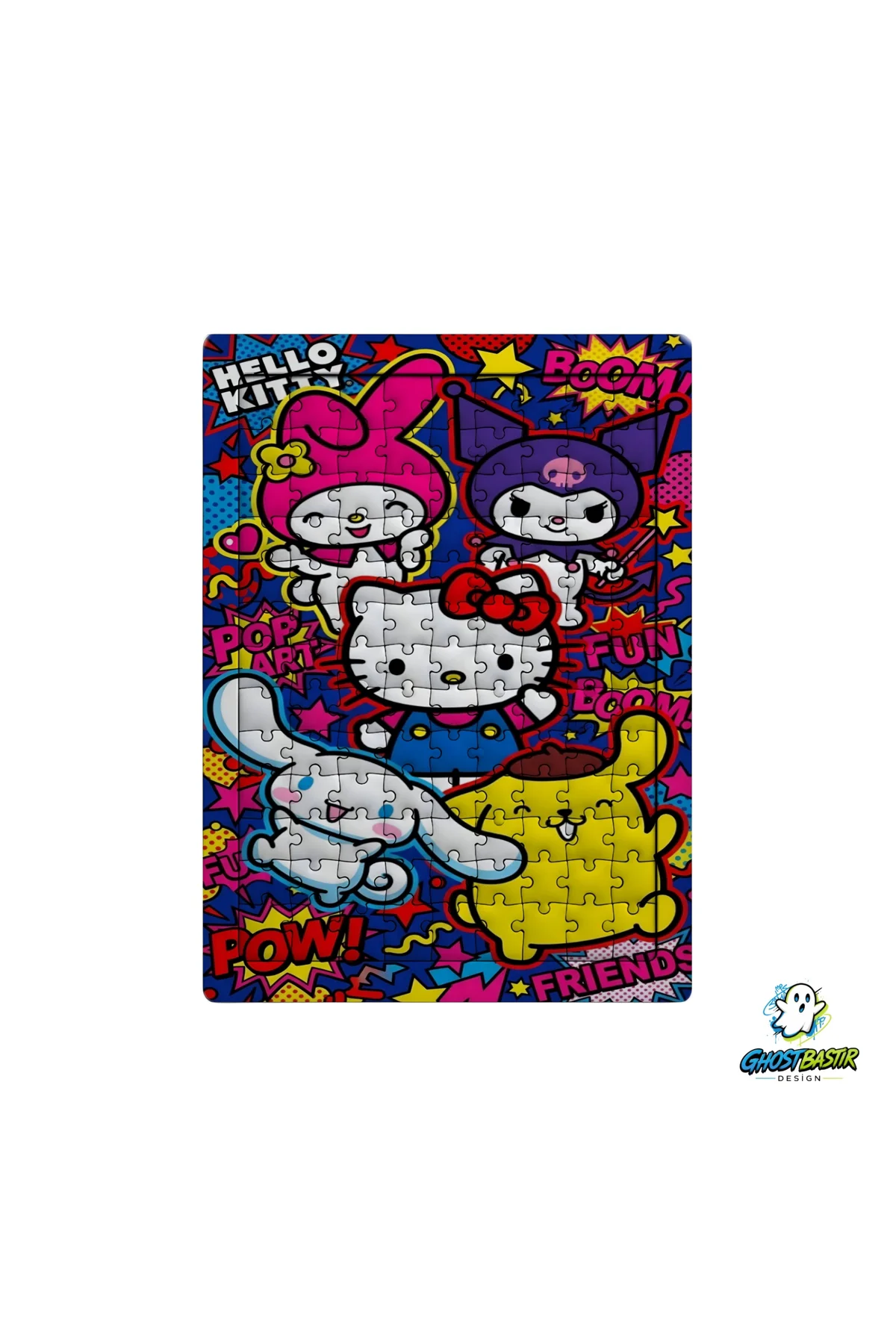Hello Kitty 99 Parça Ayaklı Puzzle – Dekoratif Çocuk Yapbozu 0217