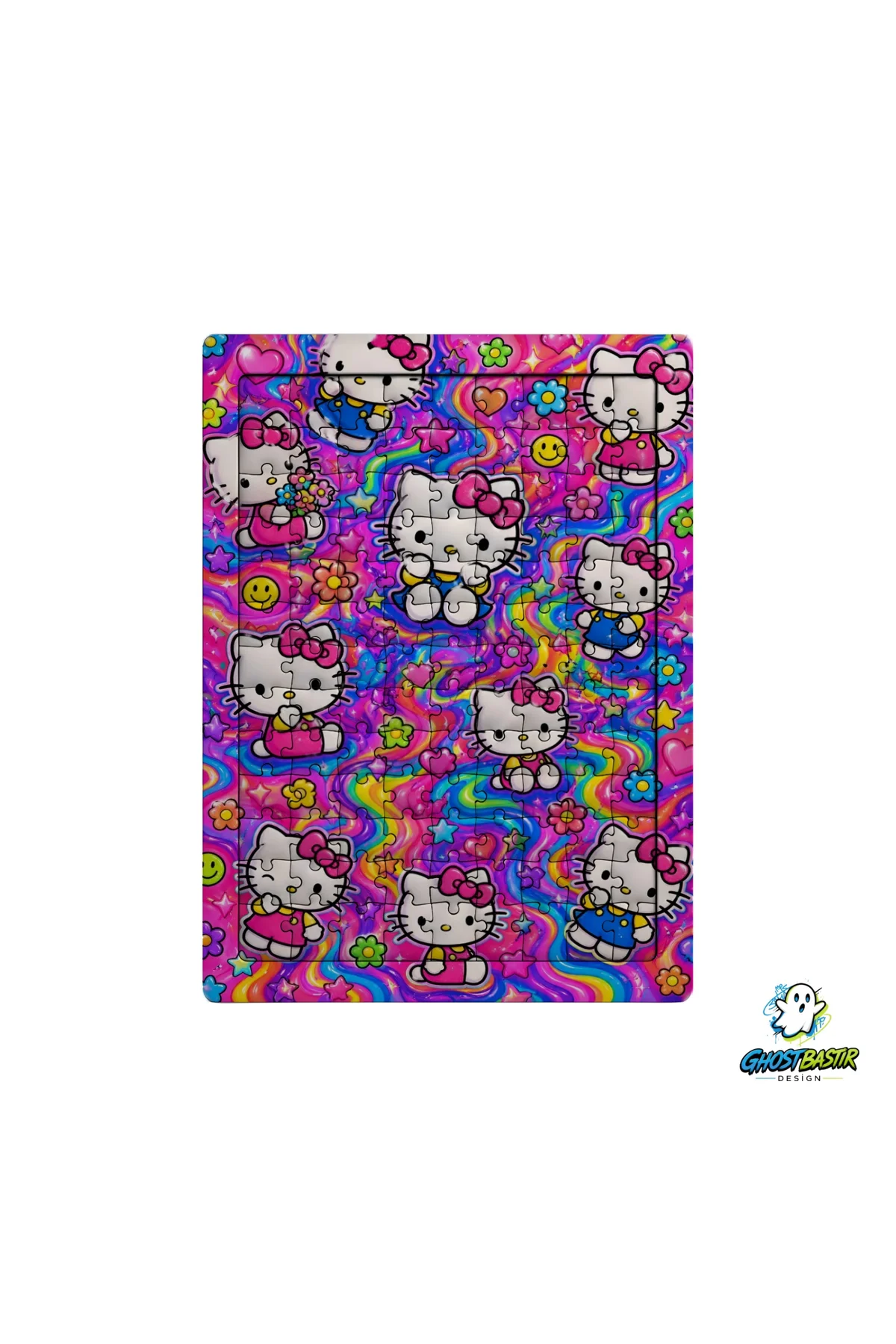 Hello Kitty 99 Parça Ayaklı Puzzle – Dekoratif Çocuk Yapbozu 0215