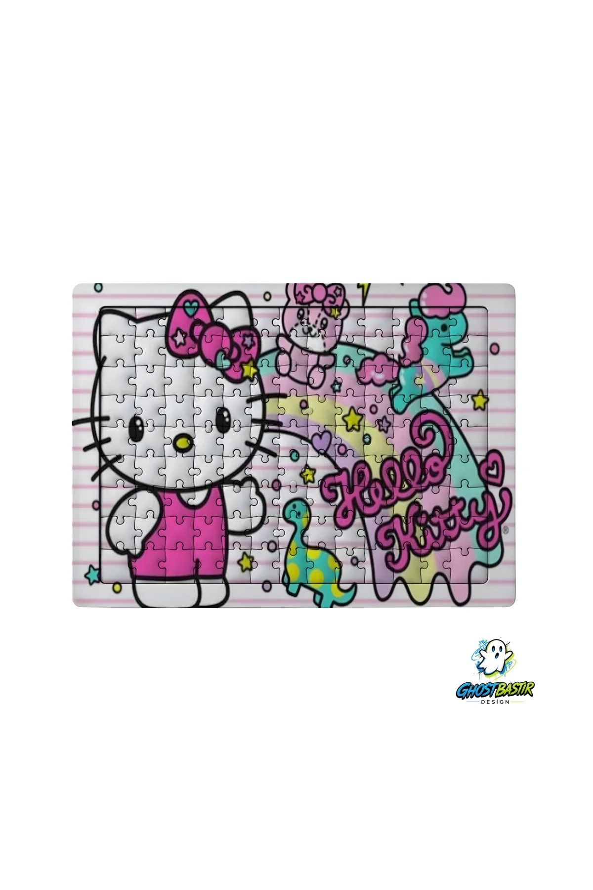 Hello Kitty 99 Parça Ayaklı Puzzle – Dekoratif Çocuk Yapbozu 0162