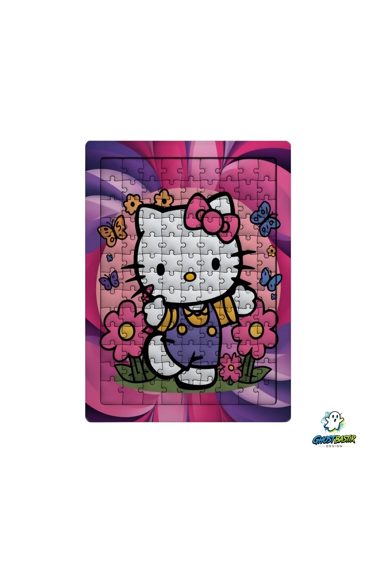 Hello Kitty 99 Parça Ayaklı Puzzle – Dekoratif Çocuk Yapbozu 0165