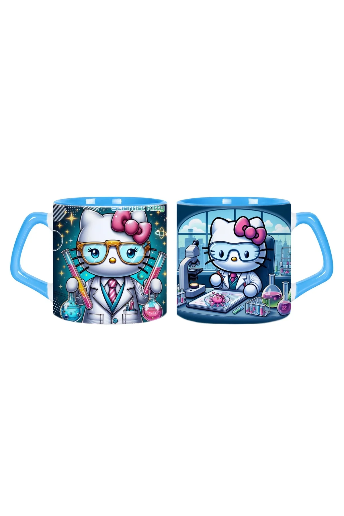 Hello Kitty Bilim İnsanı Kupa Bardak | Tek Adet 0217