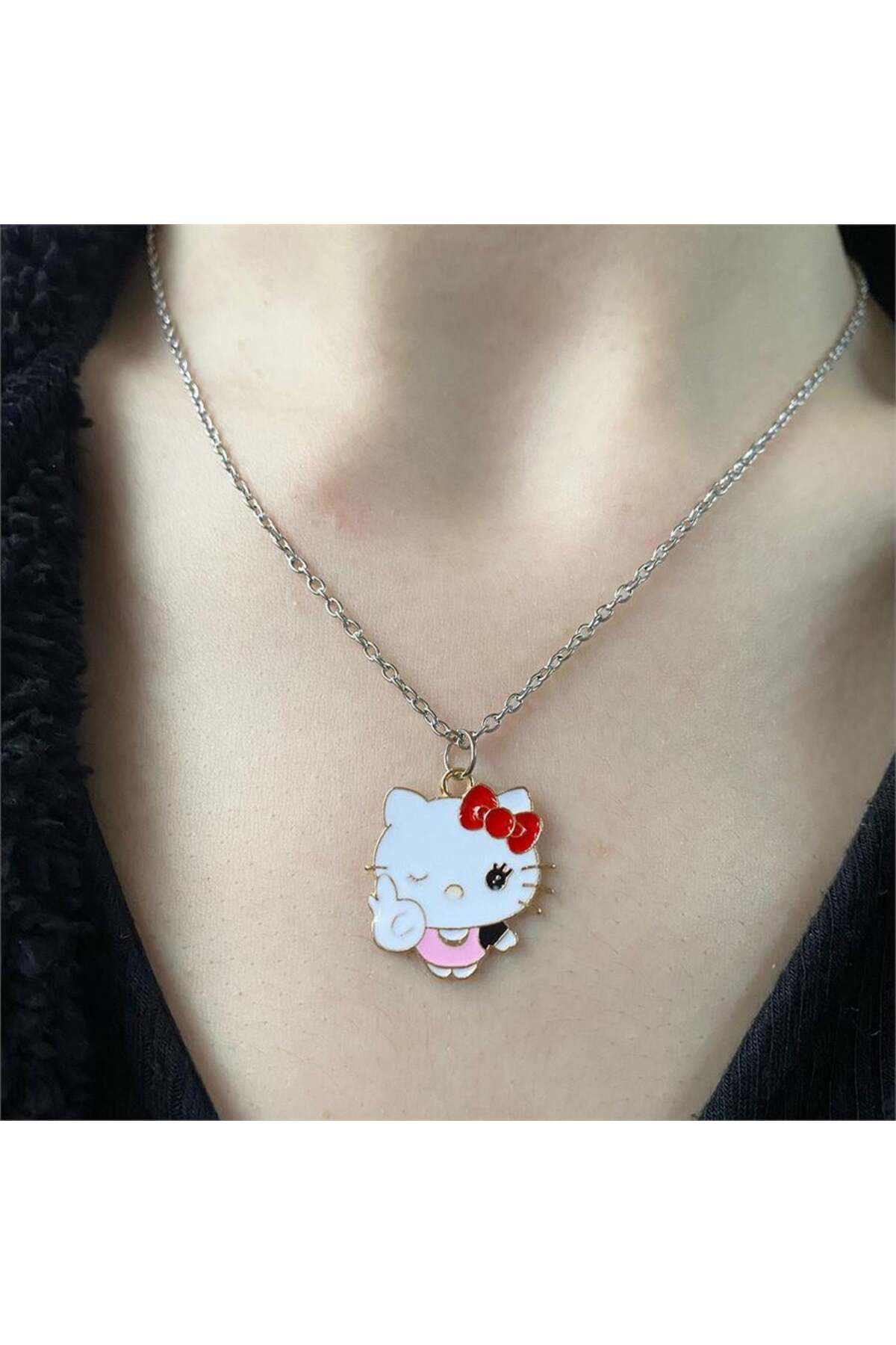 Hello Kitty Cool Emoji Kolye