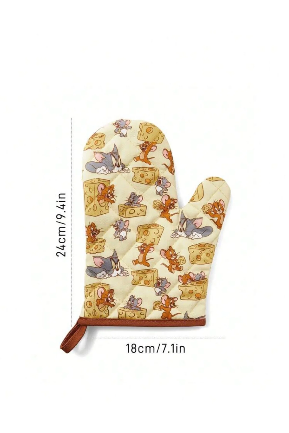 Hello Kitty Desenli Isıya Dayanıklı Pembe Fırın Eldiveni - Mutfak