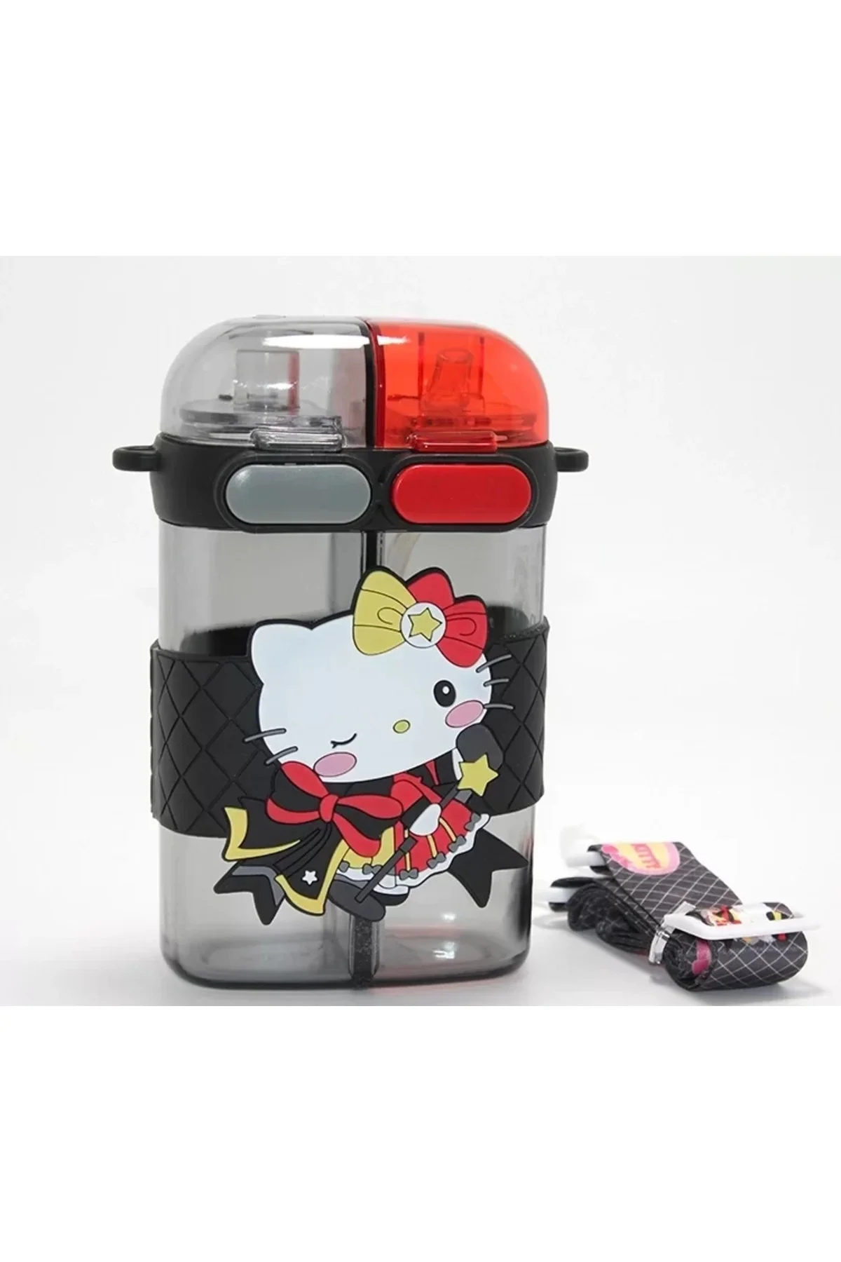 Hello Kitty Figürlü Çift Bölmeli Matara Suluk Alk4716