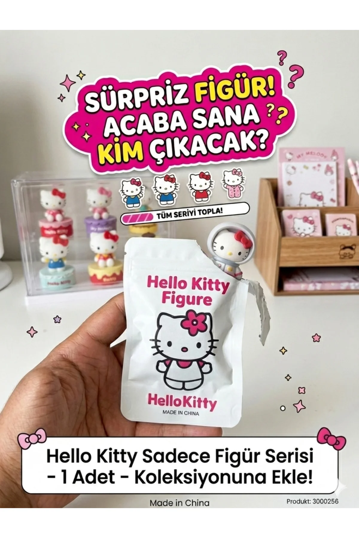 Hello Kitty Hediyelik Fiğür Paket 1 Adet