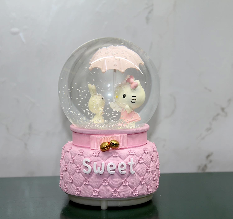 Hello Kitty Işıklı Müzikli Kar Küresi Orta Boy Alk3042 Hello Kitty Işıklı Müzikli Kar Küresi Orta Boy Alk3042