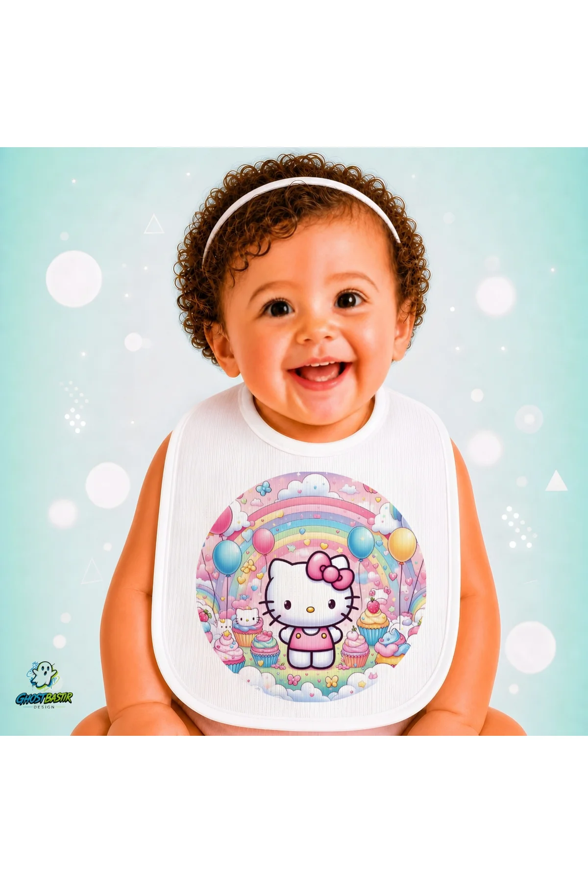 Hello Kitty Keten Bebek Mama Önlüğü – Yumuşak, Emici, Yıkanabilir, Özel Tasarım P055