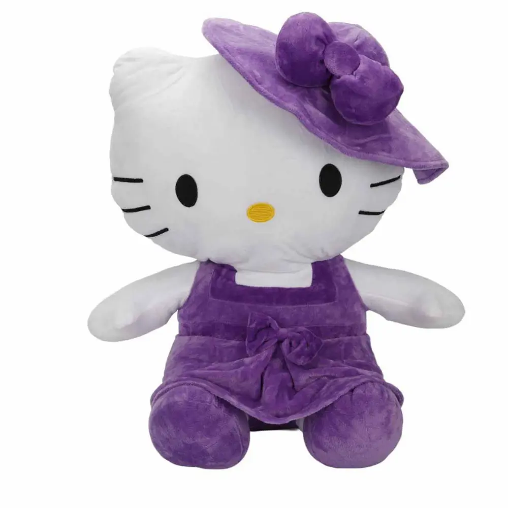 Hello Kitty Şapkalı Peluş 50 cm - Mor SUN-2002090