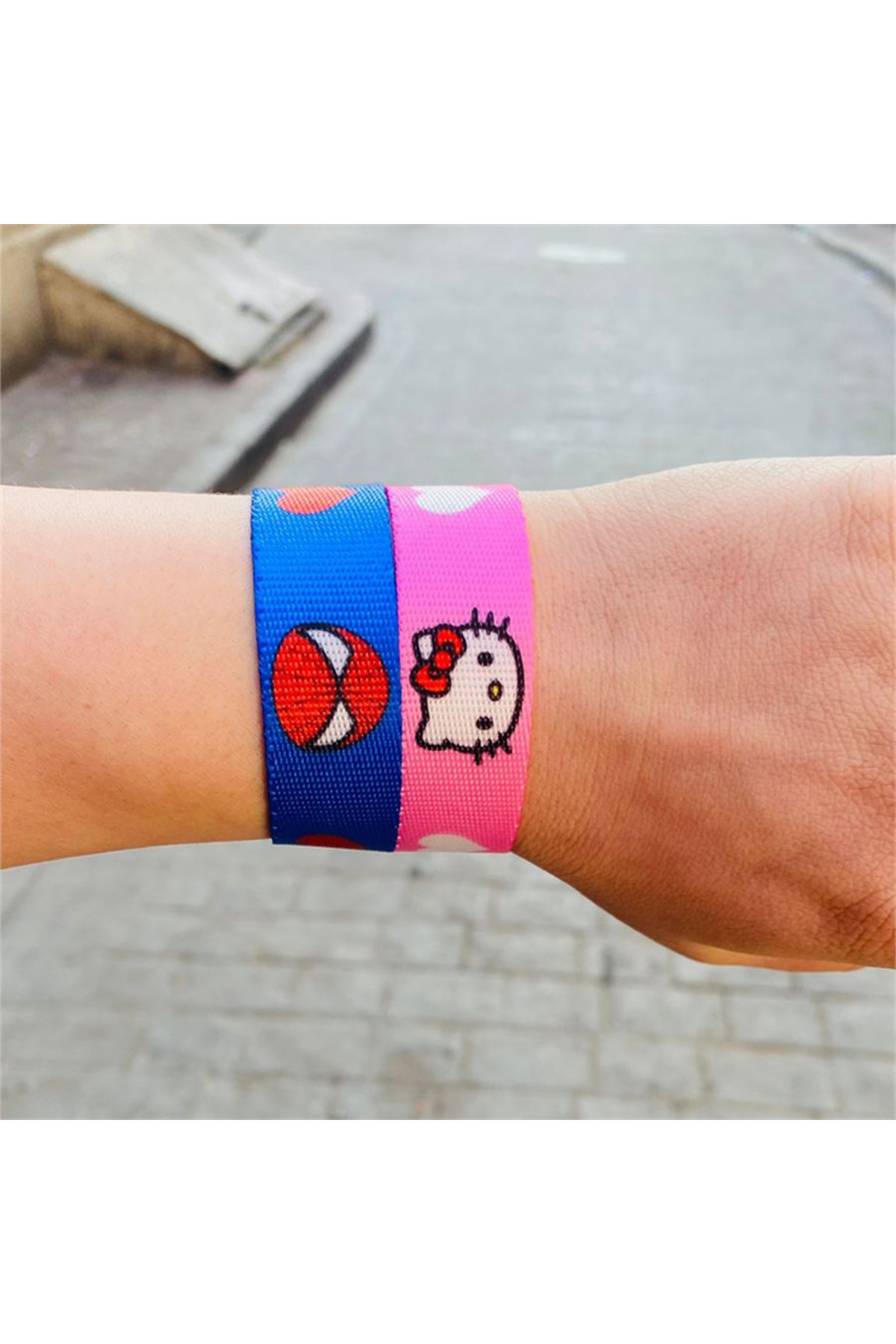 Hello Kitty & Spider-Man Çift Çıtçıtlı Bileklik