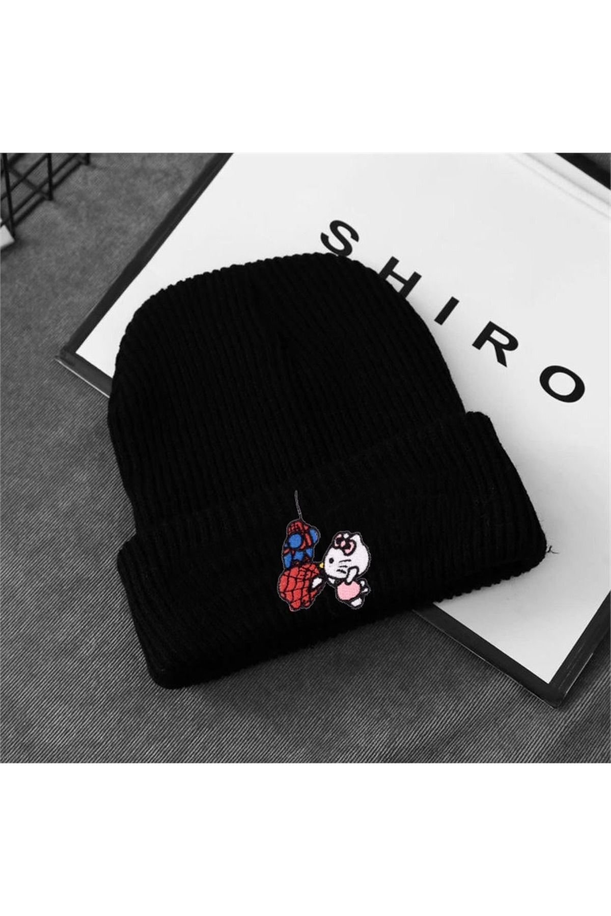 Köstebek Hello Kitty Spider Man Siyah Bere