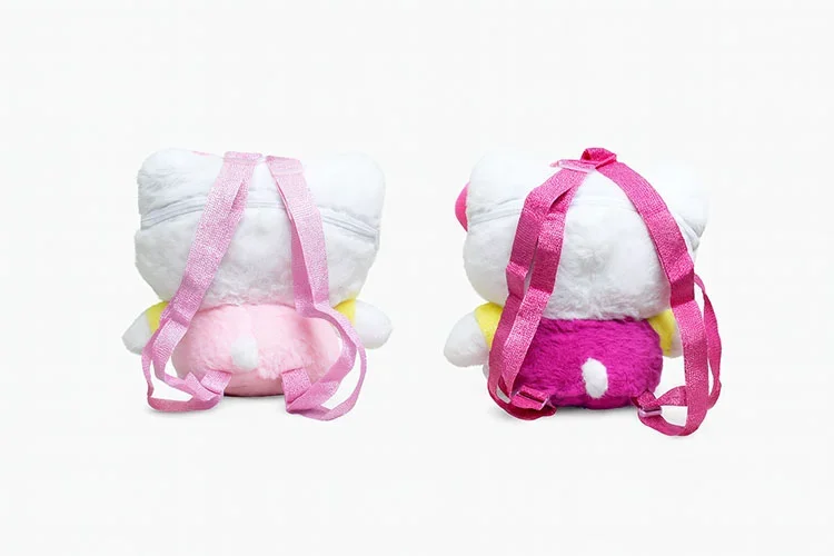 Hello Kitty Tasarımlı Peluş Sırt Çantası Çocuklar İçin
