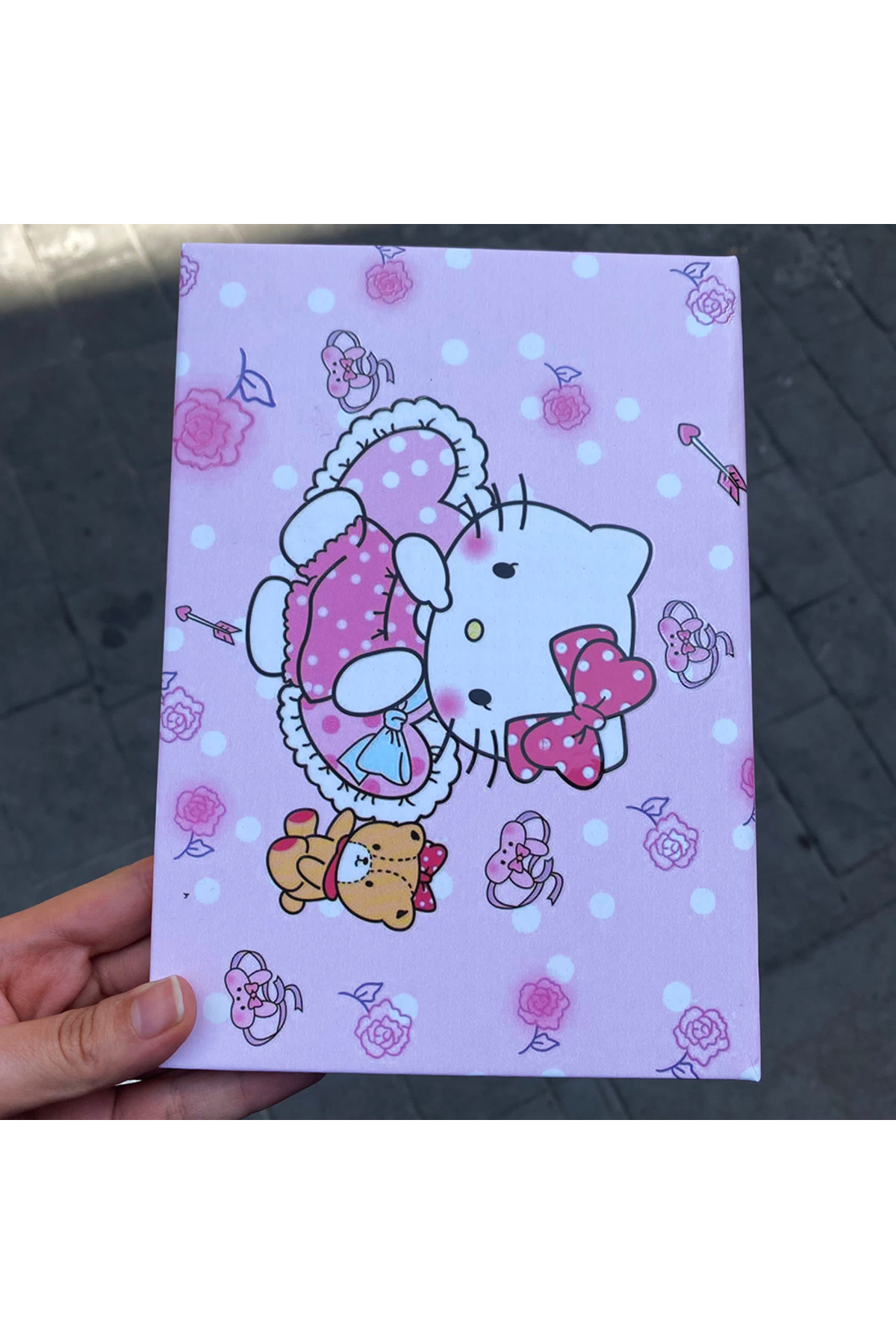 Hello Kitty - Teddy Rose And Heart Defter