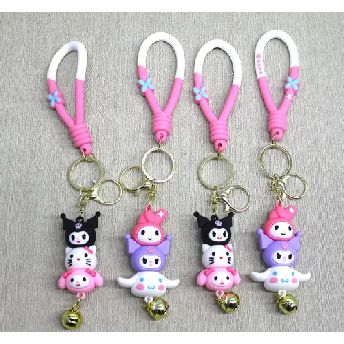 Hello Kitty Ve Arkadaşları Silikon Anahtarlık