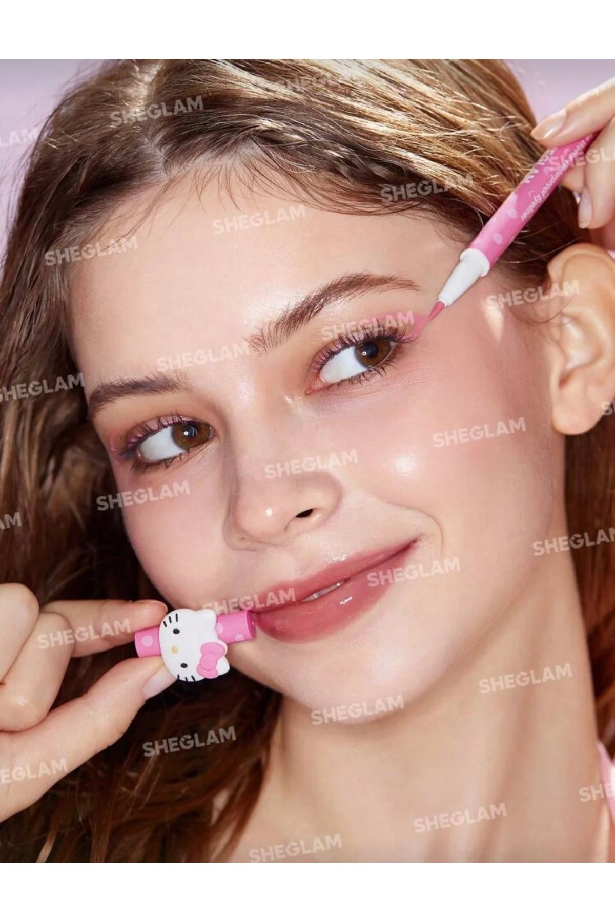 Hello Kitty｜SHEGLAM Make Waves Waterproof Eyeliner Pembe
