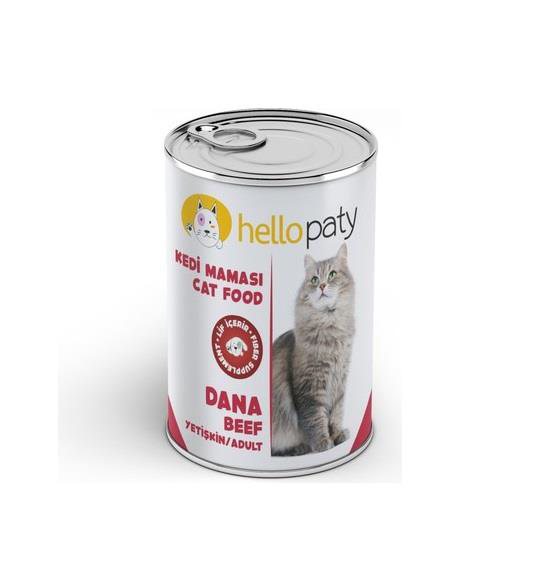 Hello Patty Dana Etli Kedi Konservesi 415Gr Hello Patty Dana Etli Kedi Konservesi 415Gr