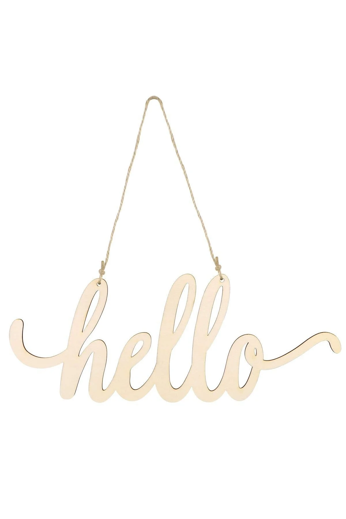 Hello Yazısı Kapı Süsü | Ahşap Hello Yazısı | Dekoratif Hello Yaz