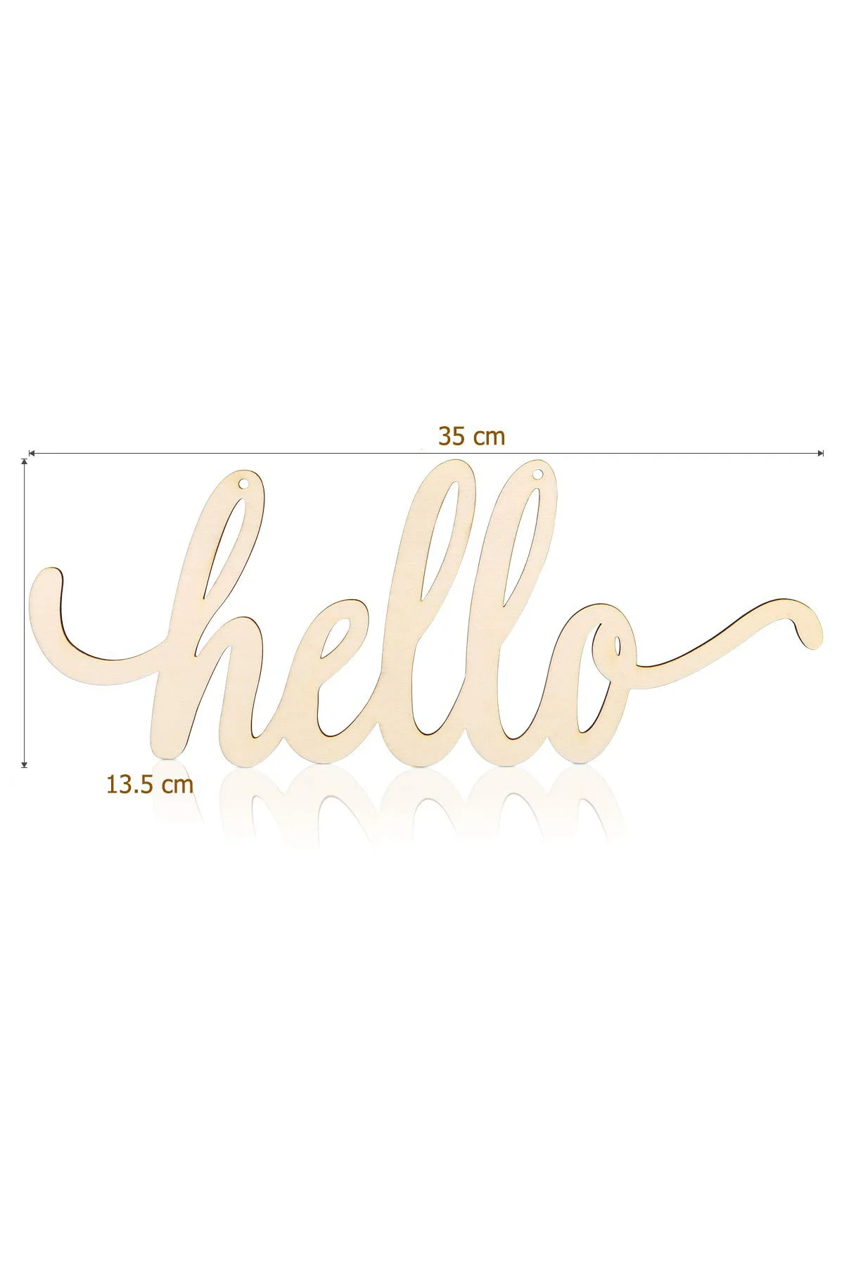 Hello Yazısı Kapı Süsü | Ahşap Hello Yazısı | Dekoratif Hello Yaz