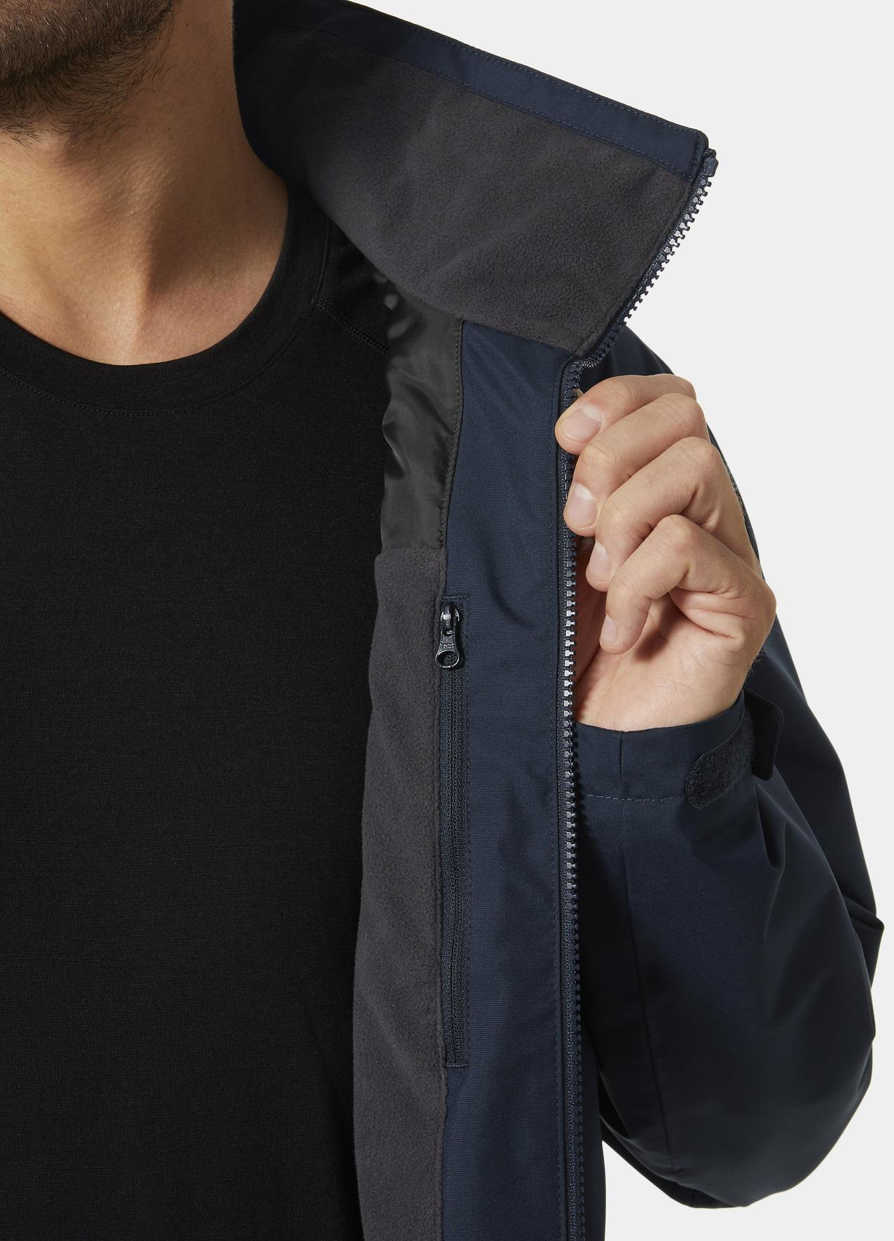 Helly Hansen  Crew Midlayer Jacket 2 Erkek Ceket Hha.34444-Navy