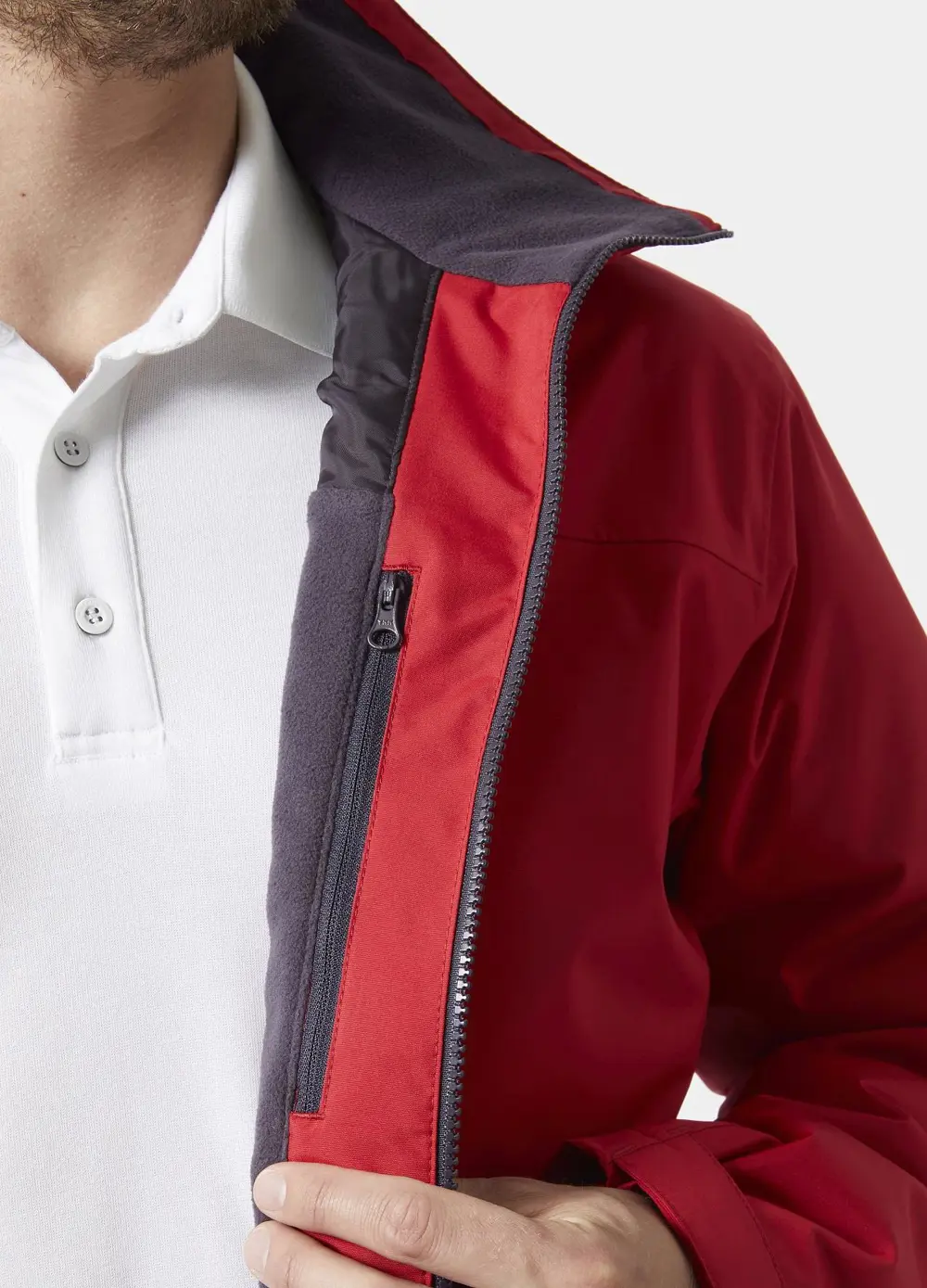 HELLY HANSEN CREW MIDLAYER JACKET 2 ERKEK CEKET HHA.34444-RED