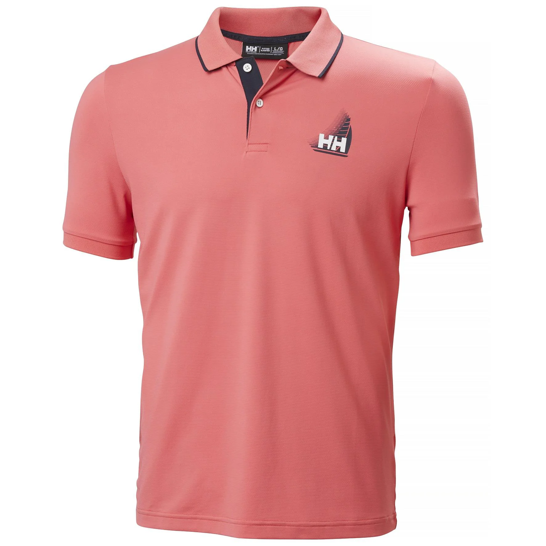 HELLY HANSEN HP FIGARI POLO T-SHIRT HHA.34545Sunset Pink HELLY HANSEN HP FIGARI POLO T-SHIRT HHA.34545Sunset Pink