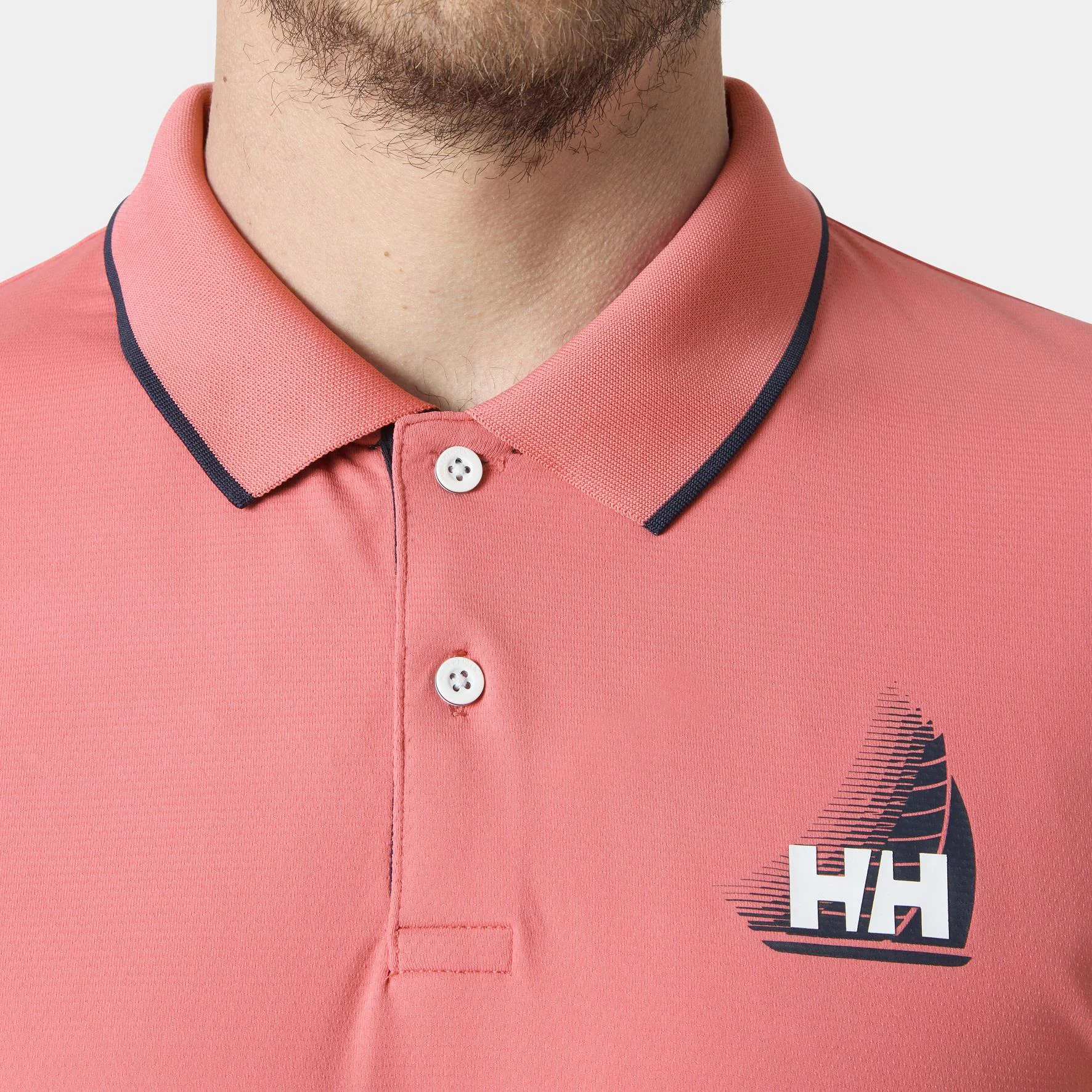 HELLY HANSEN HP FIGARI POLO T-SHIRT HHA.34545Sunset Pink HELLY HANSEN HP FIGARI POLO T-SHIRT HHA.34545Sunset Pink