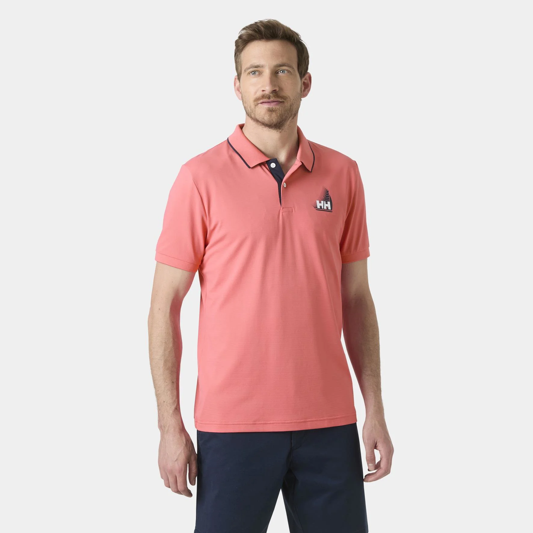 HELLY HANSEN HP FIGARI POLO T-SHIRT HHA.34545Sunset Pink HELLY HANSEN HP FIGARI POLO T-SHIRT HHA.34545Sunset Pink