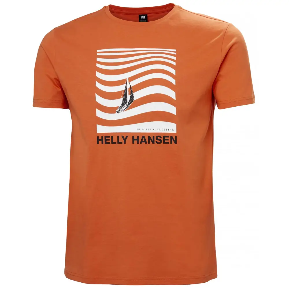 HELLY HANSEN SHORELINE T-SHIRT 3.0 HHA.54601Bonfire HELLY HANSEN SHORELINE T-SHIRT 3.0 HHA.54601Bonfire