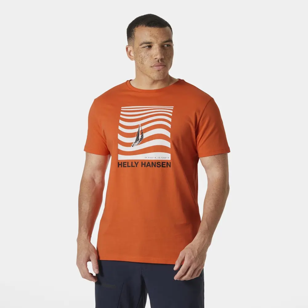 HELLY HANSEN SHORELINE T-SHIRT 3.0 HHA.54601Bonfire HELLY HANSEN SHORELINE T-SHIRT 3.0 HHA.54601Bonfire