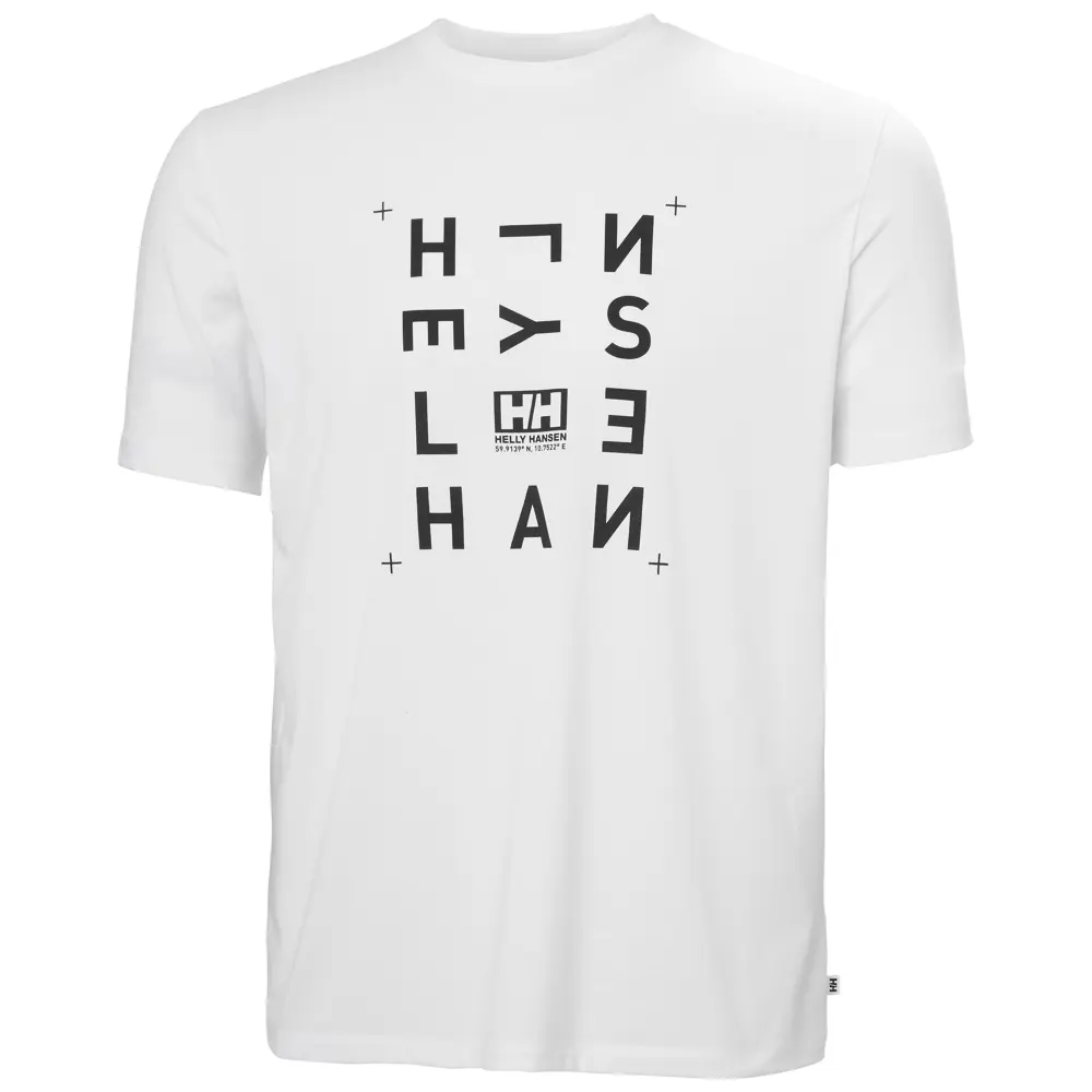 HELLY HANSEN SKOG RECYCLED GRAPHIC T-SHIRT HHA.63082White HELLY HANSEN SKOG RECYCLED GRAPHIC T-SHIRT HHA.63082White