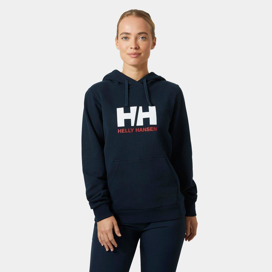 Helly Hansen  W Hh Logo Kapüşonlu Sweatshirt 2.0 Hha.34460-Navy