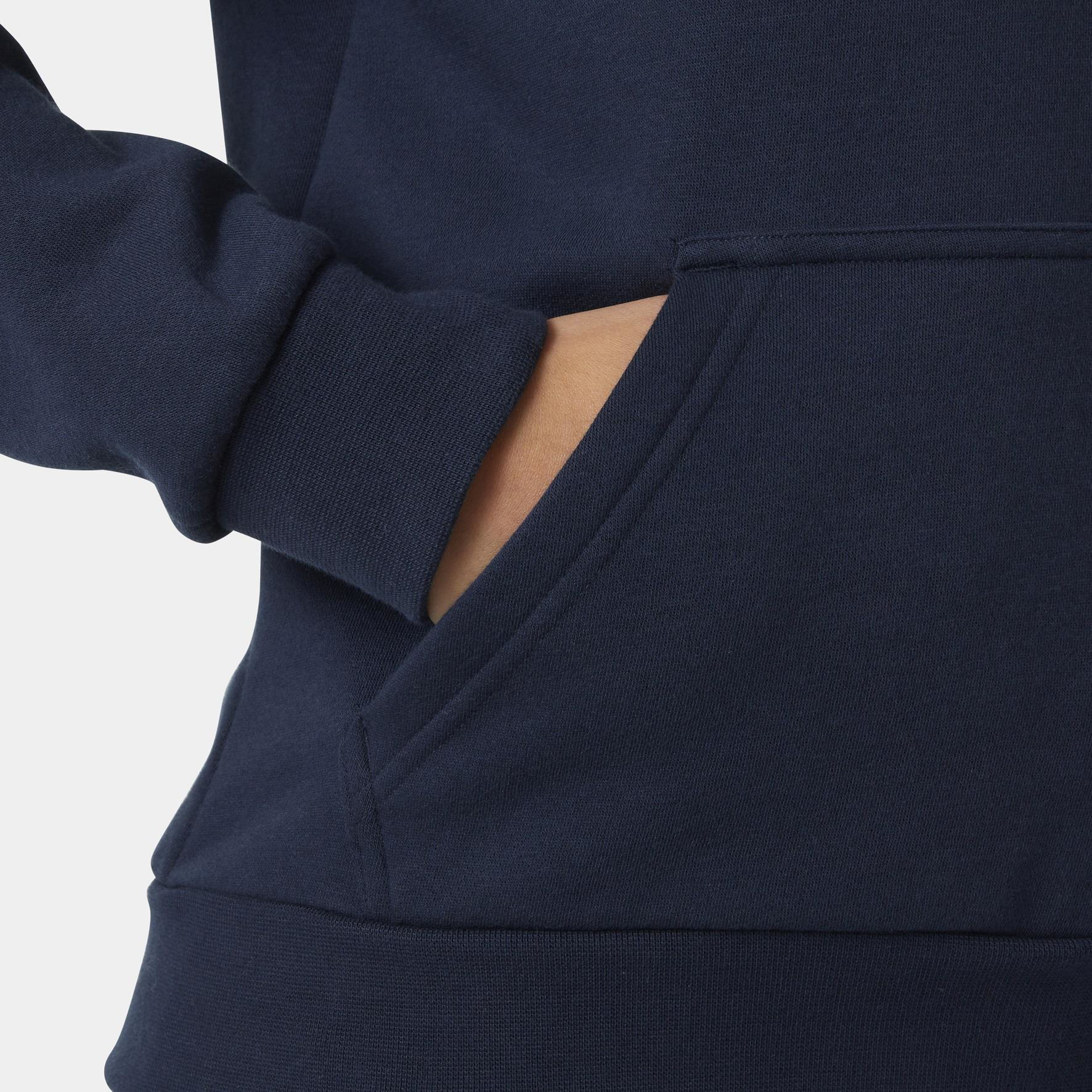 Helly Hansen  W Cotton Fleece Hoodie Sweatshirt Hha.54161-Navy