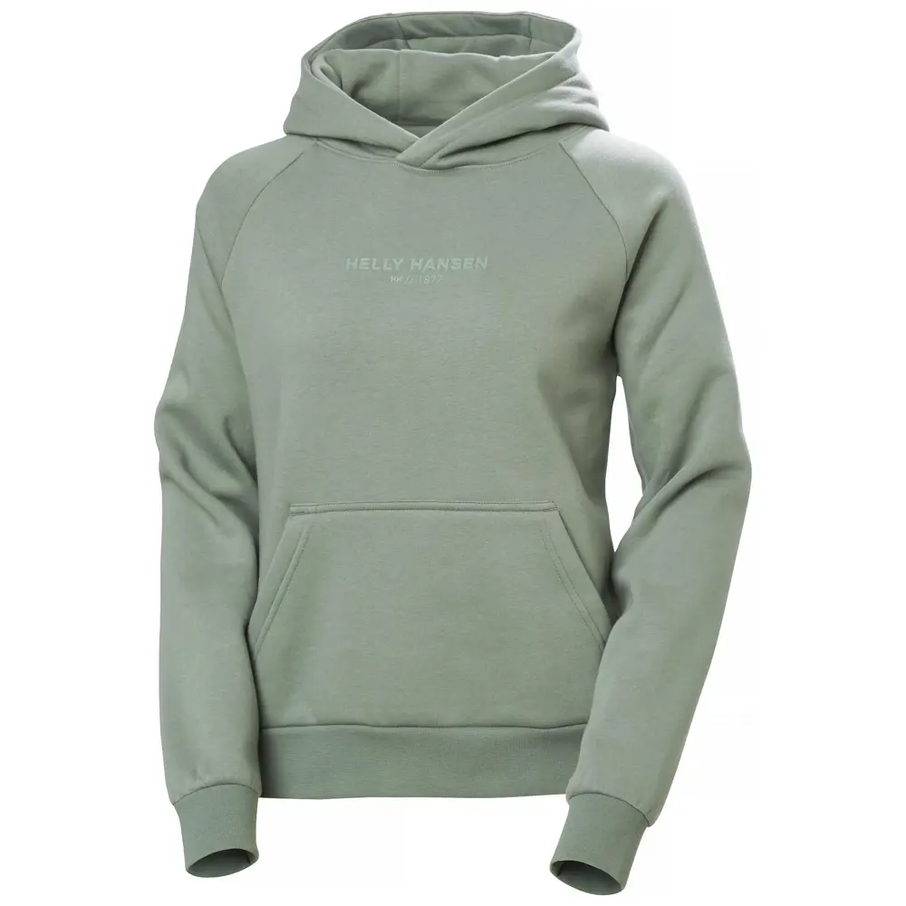 HELLY HANSEN W COTTON FLEECE HOODIE SWEATSHIRT HHA.54161-GREYCACT