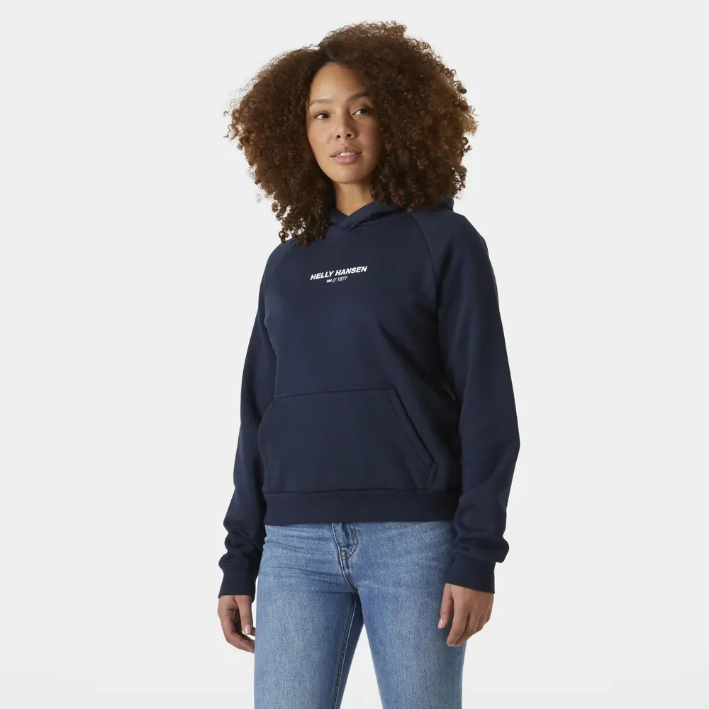 HELLY HANSEN W COTTON FLEECE HOODIE SWEATSHIRT HHA.54161-NAVY