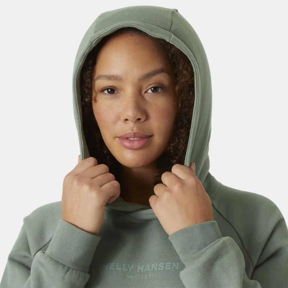 HELLY HANSEN W COTTON FLEECE HOODIE SWEATSHIRT HHA.54161-GREYCACT