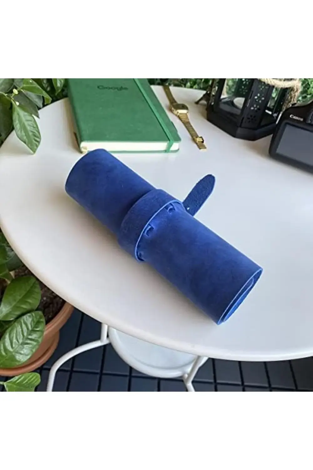 Helsinki - Hakiki Deri Natürel Geniş Tasarım Rulo (Mavi) 1185222