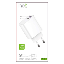 Helt HT-HCH01 20W 4100 mAh Usb + Type-C Hızlı Şarj Adaptörü Helt HT-HCH01 20W 4100 mAh Usb + Type-C Hızlı Şarj Adaptörü