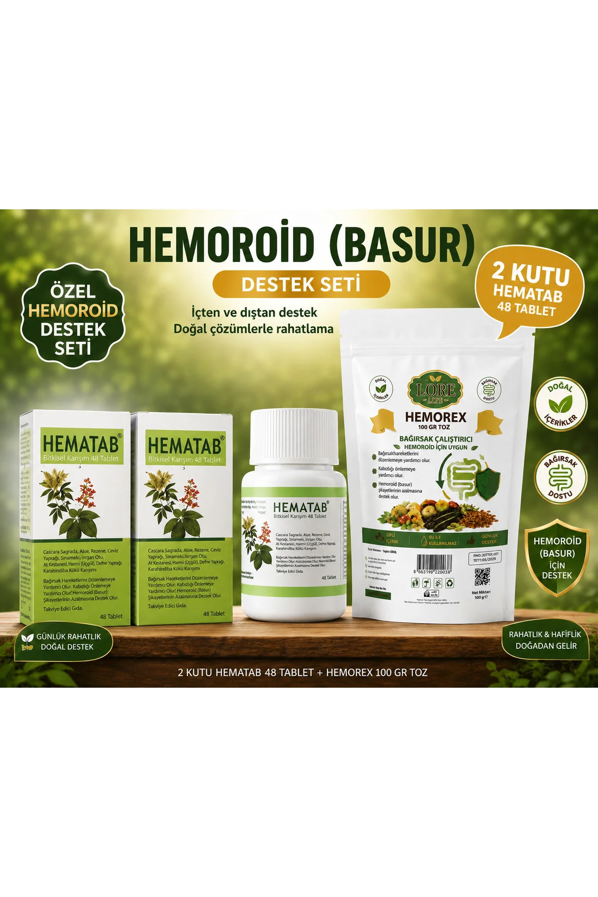 HEMETAB 48 TB 2ADET 1 ÇAY