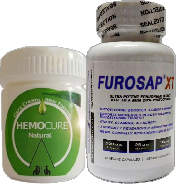 Hemocure Cream 50 ml + Furosapxt Erkek Tetikleyici 30 Kapsül | Enerji & Performans Desteği