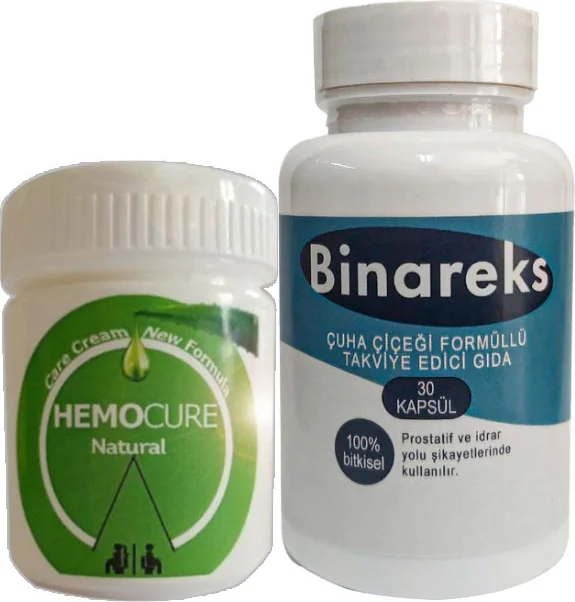 Hemocure Cream & Binarex Pırostat Caps – Erkekler İçin Özel Bakım Seti