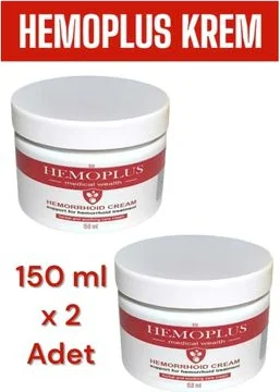 Hemoplus Hemoroid Kremi 150 ml - 2'li Paket | Basur Kremi