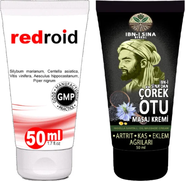 Hemoroid ve Bağrsur Kremi 50 ml + Çörek Otu Kremi 50 ml | Sırt Bel Kas Diz Ağrılarına Teskin