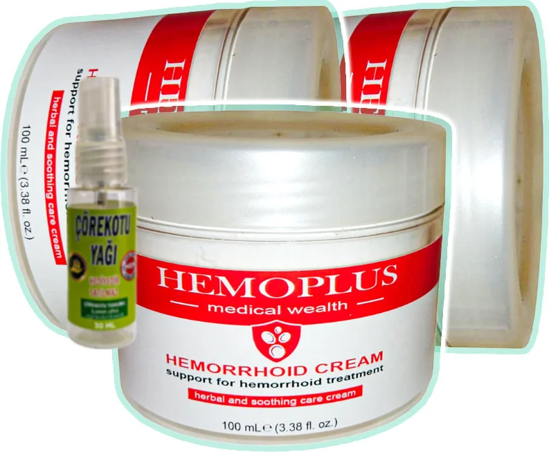 Hemor.roidin Hemoroid Kremi 3'lü Set + Çörek Otu Yağı Teskin Yağı 30 ml