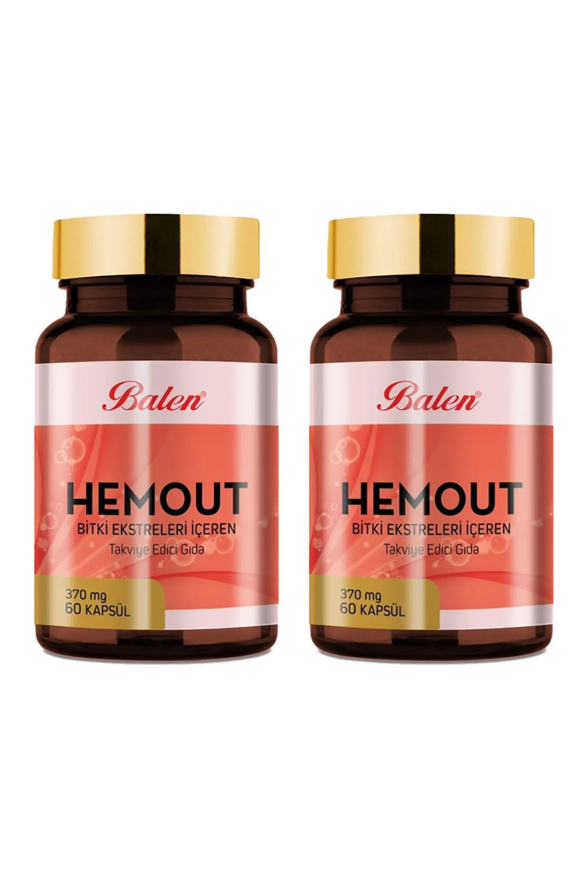 Hemout Bitki Ekstreleri Içeren 370 Mg 60 Kapsul X 2 Adet
