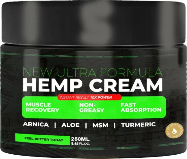 Hemp Cream - Kenevir Yağlı Ağrı Kesici ve Nemlendirici Krem 250 ml