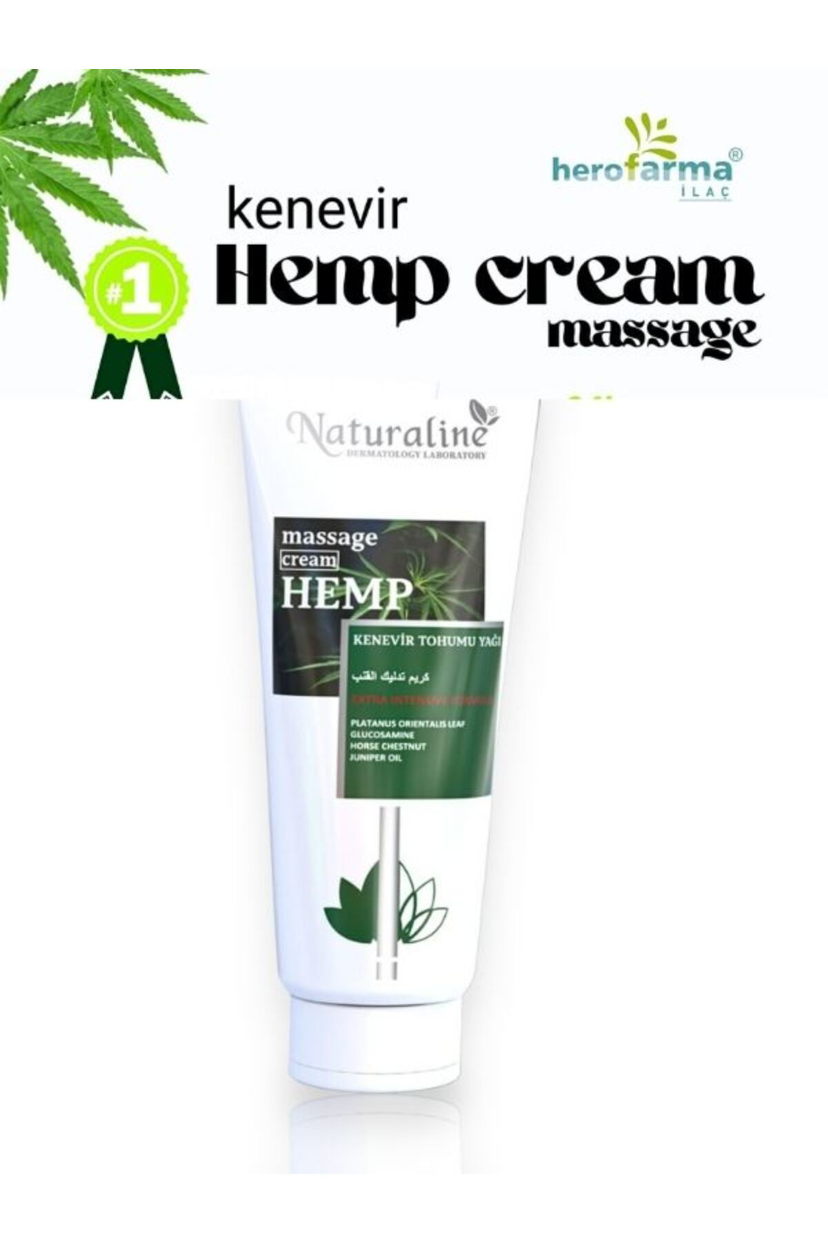 Hemp Cream Massage Cream Kenevir Tohumu Yağı Kremi