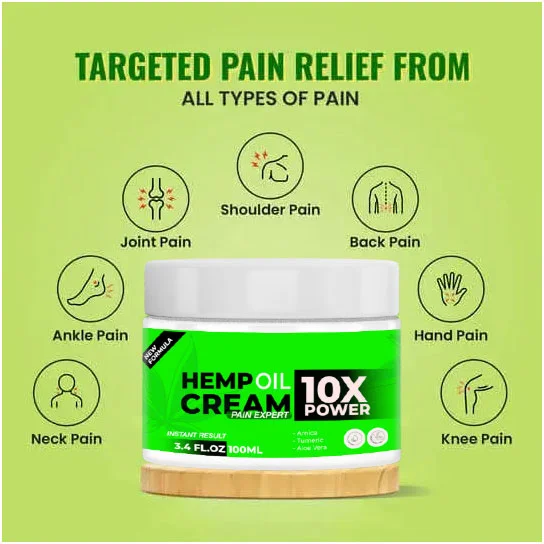 Hemp Oil Krem 100ml — 10 Kata Kadar Hızlı Teskin Etkisiyle Nemlendirici Bakım