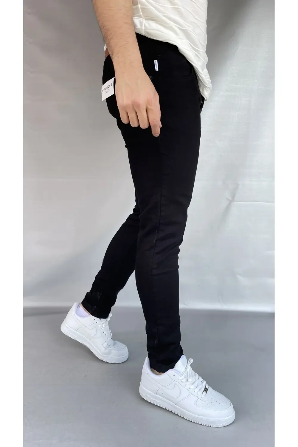 Hendricks Düz Siyah Skinny Jean